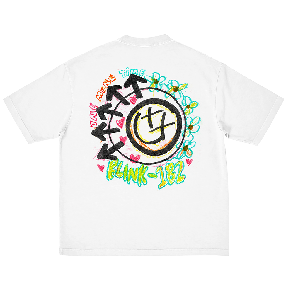 One More Time Smiley Sketch T-Shirt Back